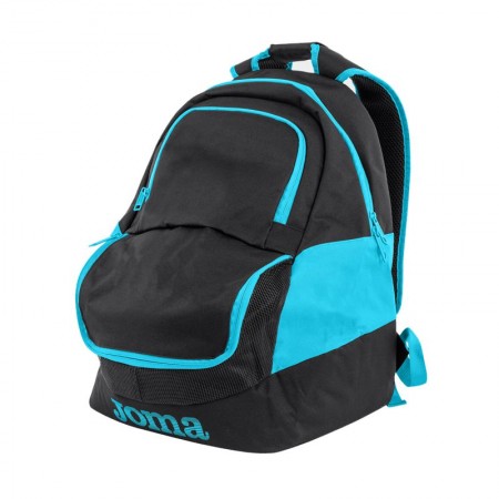 Rucsac sport Joma Diamond II negru/turcoaz fluorescent