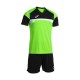 Echipament fotbal personalizat pentru copii Joma Danubio III, verde fluorescent/negru