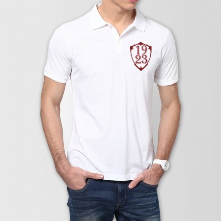 Tricou polo Rapid 1923 alb Tricou polo Rapid 1923 alb